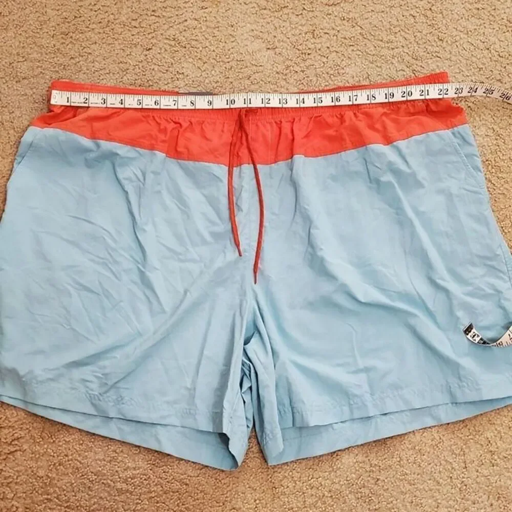 New With Tags Columbia Women's Sz 3X Court Shorts Colorblock Blue Orange